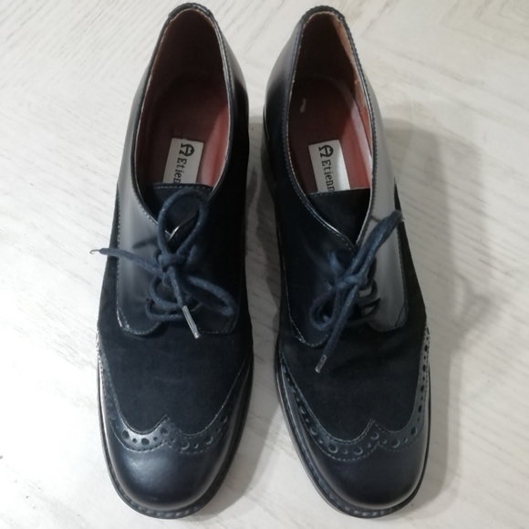 Etienne Aigner Platform Retro Saddle Shoes - Picture 3 of 10